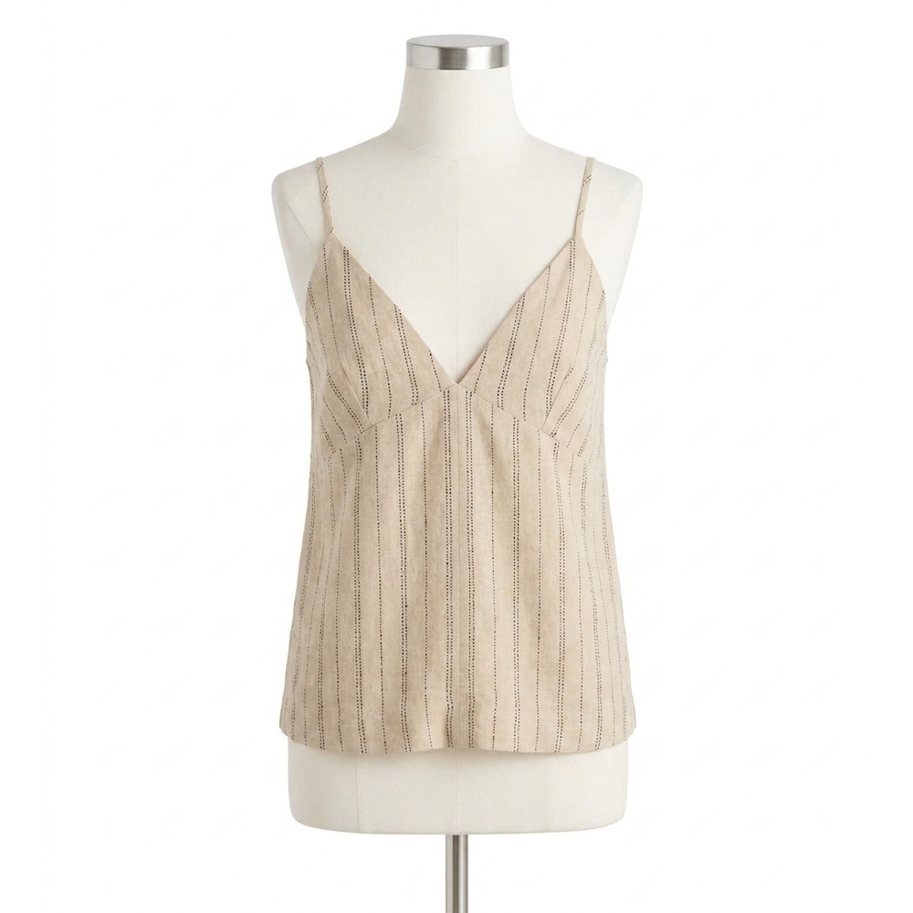 NEW FAHERTY riviera tank in beige